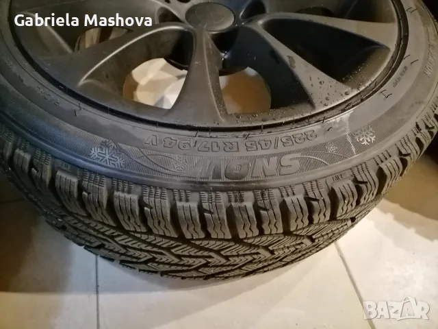 Оригинални 4 BMW джанти и 4 чисто нови зимни гуми 225/45 R17 дот23, снимка 15 - Гуми и джанти - 47573761