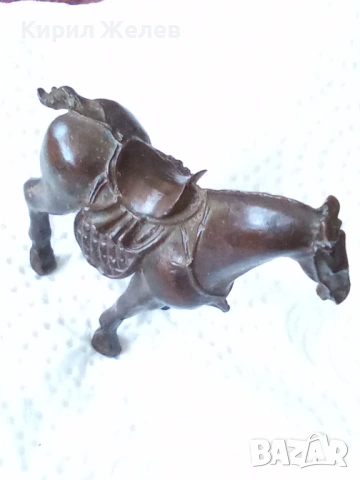 Малка бронзова фигурка на кон 🐎 54252, снимка 7 - Колекции - 53752634
