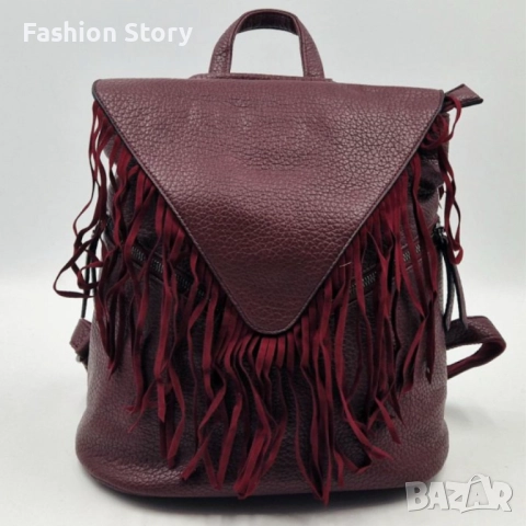 Дамска раница от еко к. с ресни – бохо стил, удобство и обем (3а и удобство за всяка кухня (6 части), снимка 3 - Чанти - 52459078