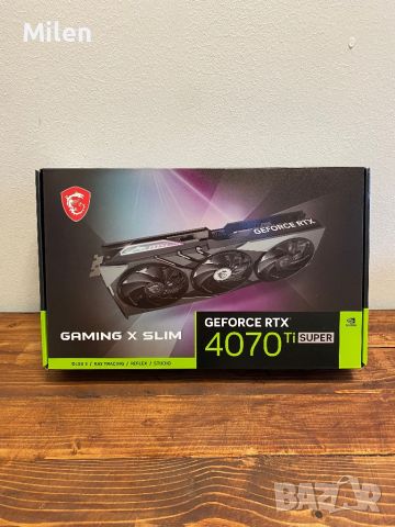 MSI GeForce RTX 4070 Ti Super 16G, снимка 1 - Видеокарти - 46400587