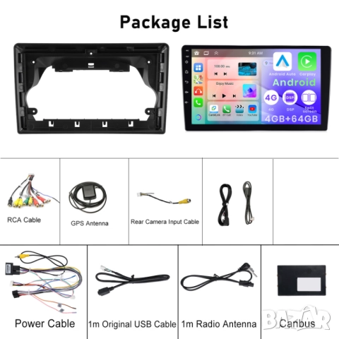 Мултимедия, за Ford Transit 350, Двоен дин, Android, Навигация, дисплей, Андроид плеър, Транзит бус, снимка 4 - Аксесоари и консумативи - 52881531