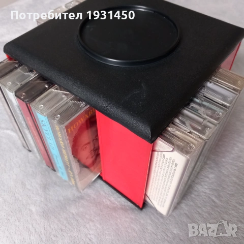 Стойка за касети/ касетник с 22 аудио касети, снимка 2 - Аудио касети - 53185043