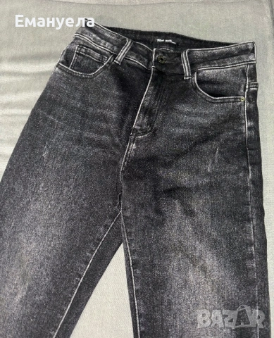 Черни дънки, снимка 5 - Дънки - 54178334