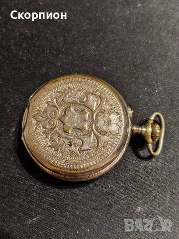 Швейцарски джобен часовник с посребрени капаци 1925г. - ПРОМОЦИЯ, снимка 5 - Джобни - 49866321