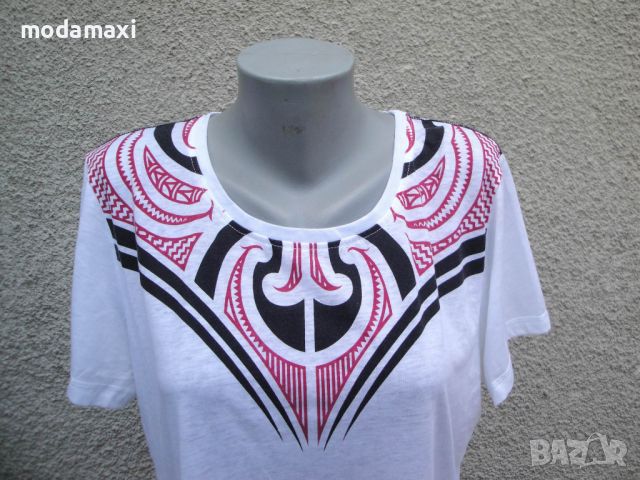 3XL Нова бяла блуза Haka, снимка 2 - Тениски - 46709680