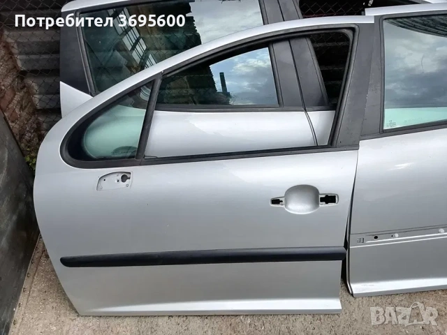 Врати Пежо 207 комби Peugeot sw стъкло врата лява дясна предна задна, снимка 6 - Части - 53778526