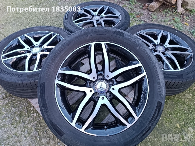 Лети джанти 18ки 5х112 Mercedes + летни гуми 235/50/18 Continental