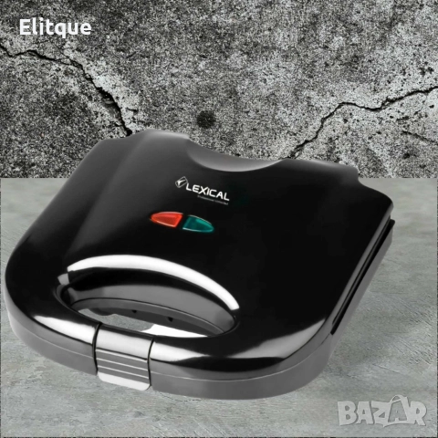 Грил преса LEXICAL LSM-2513,750W,незалепващи плочи, снимка 2 - Тостери - 52870903