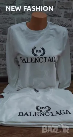 Дамска Памучна Блуза ✨ Balenciaga , снимка 1 - Блузи с дълъг ръкав и пуловери - 49154160