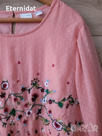 Елегантна блуза с бродерии , снимка 3 - Блузи с дълъг ръкав и пуловери - 51752261