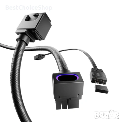AsiaHorse 8-пинов PSU кабел удължител 18AWG за GPU ARGB SYNC