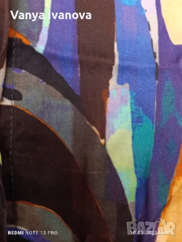 Шарена рокля 30% коприна, снимка 13 - Рокли - 51319042