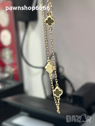 Златна гривна 14 карата 1,08 грама , снимка 4 - Гривни - 54086406