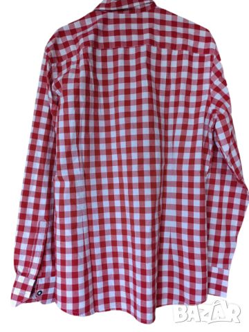Мъжка карирана риза Drachten, 60% памук, 40% полиестер, 76х60 см, L, снимка 2 - Ризи - 45675231