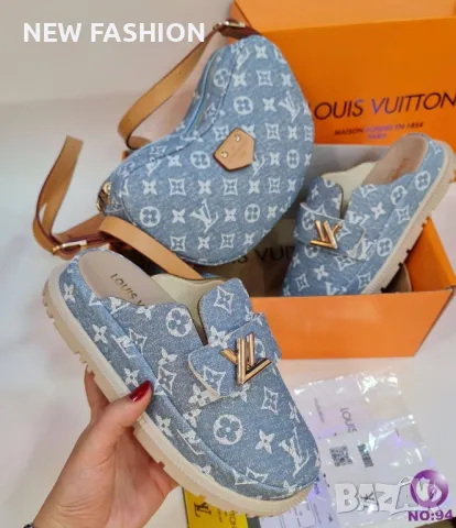 Дамски Кожени Чехли LOUIS VUITTON , снимка 7 - Чехли - 47180378