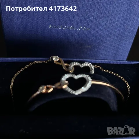 Колие и гривна Swarovski комплект, снимка 4 - Колиета, медальони, синджири - 46839165