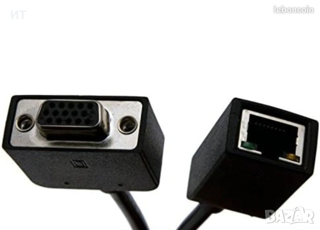 Original Acer LAN/VGA Combo adapteur / Y-Kabel VGA/LAN Aspire V5-471P Serie, снимка 2 - Кабели и адаптери - 53824668