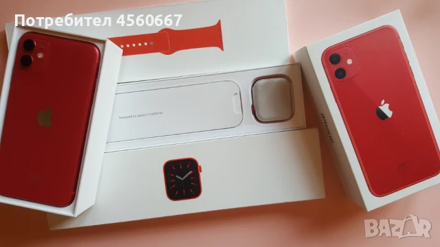 Iphone 11 & Apple watch 6 44mm GPS+Cellular RED, снимка 6 - Apple iPhone - 51321084