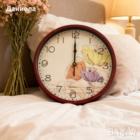 Стенен часовник Ø 25 см – стилен подарък за дом, уют и организация