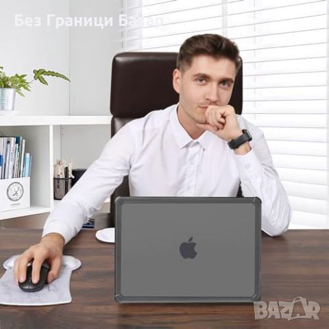 Нов Твърд корпус TPU броня за MacBook Air 13.6" (2022-2024) Протектор, снимка 4 - Друга електроника - 46504686