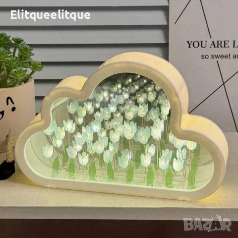 Магическа нощна лампа с огледален ефект 2 в 1