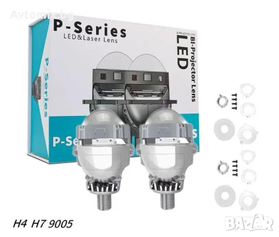 Комплект от 2бр. Bi-LED диодни лупи за вграждане във фарове с къси и дълги светлини 2.5"инча 80W 700