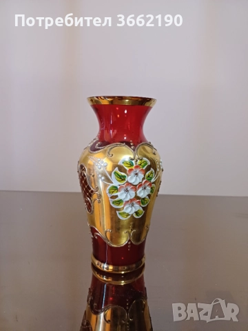 Ваза Бохемия, снимка 2 - Вази - 52586953