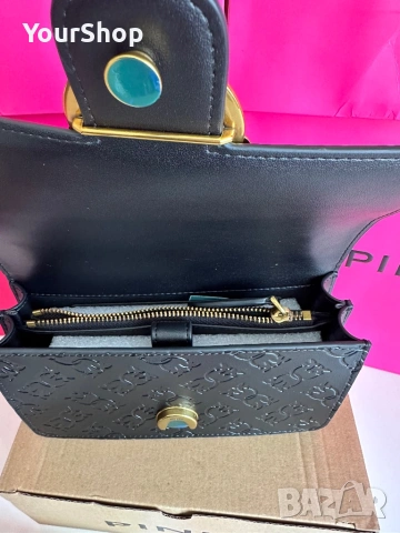 PINKO Love One Mini Dc – оригинална кожена чанта | НОВА , снимка 6 - Чанти - 54059235