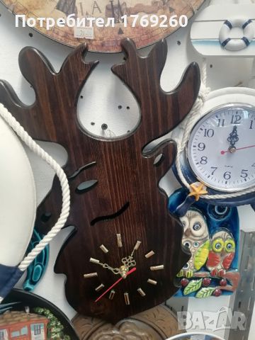 Продавам дървен часовник Елен! , снимка 1 - Стенни часовници - 46404715