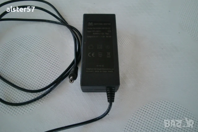 Адаптер 24V-1,5A,mod. GQ36-240150-E2, снимка 2 - Овлажнители и пречистватели за въздух - 50697964
