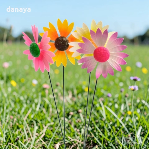 5939 Декоративна градинска въртележка цвете, 66 см, снимка 3 - Градински мебели, декорация  - 53823672