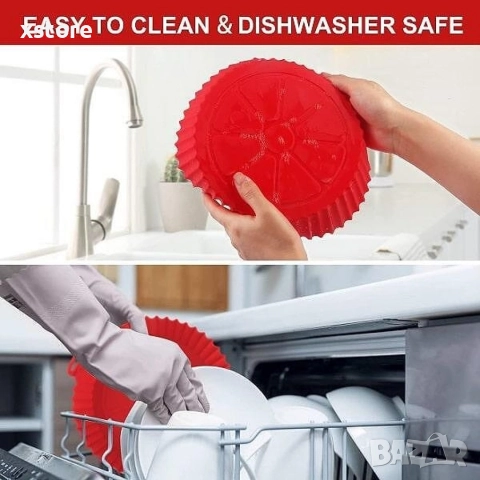 Силиконова форма за печене в Еър Фрайър или Микровълнова(Air Fryer), снимка 7 - Форми - 52695797