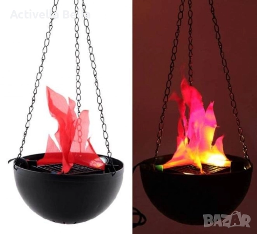 Декоративна окачена електрическа камина с реалистичен LED пламък, снимка 2 - Декорация за дома - 52545844