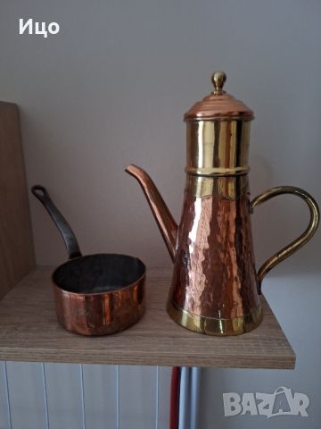Меден чайник, снимка 2 - Антикварни и старинни предмети - 46462015
