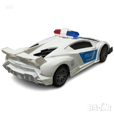 Полицейска скоростна кола с дистанционно управление, снимка 4 - Коли, камиони, мотори, писти - 53301311