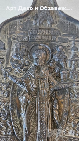 Икона Трептих 19 век, снимка 4 - Икони - 53751481