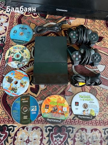 PlayStation 2 Slim / 3 Джойстика 