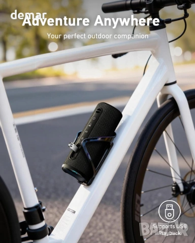 Bluetooth високоговорител с дълбок бас, преносим водоустойчив, RGB светлини, 25W RMS, TWS, снимка 7 - Bluetooth тонколони - 54106580