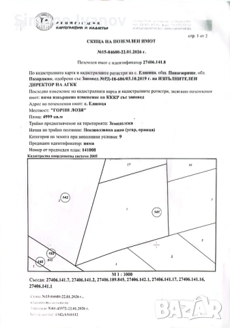 Земеделска земя в близост до мъртвото езеро.