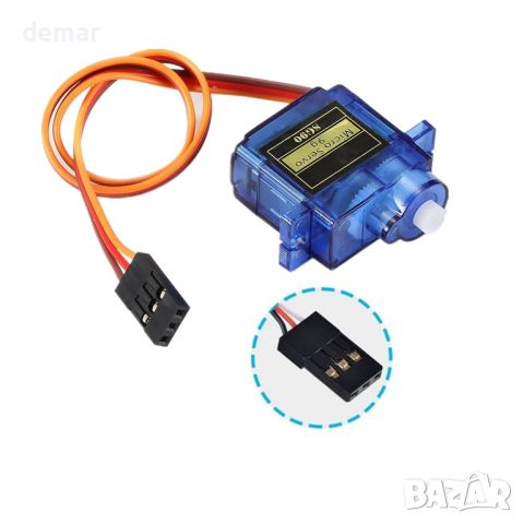 Ulsam 20бр. SG90 Micro Servo, първокласно качество, издръжлив 9G серво мотор с кабел, синьо, снимка 6 - Друга електроника - 45807009