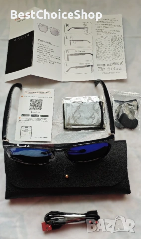 Смарт WingFly Очила за Превод с ИИ, слушане музика, и обаждания, снимка 2 - Слушалки и портативни колонки - 53627547