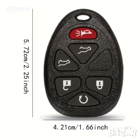 Кутийка за дистанционно с 6 бутона за GMC, Chevrolet, BUICK, CADI, CHEVY, Pontiac и др, снимка 2 - Аксесоари и консумативи - 53198713