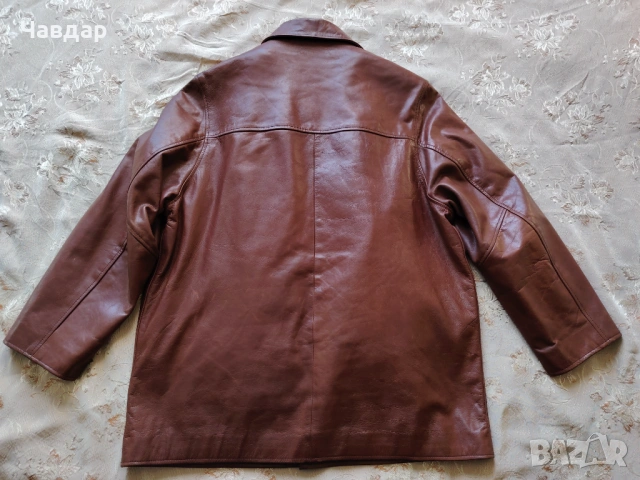 Мъжко кожено яке REDSKINS - размер XXL, снимка 3 - Якета - 54080510