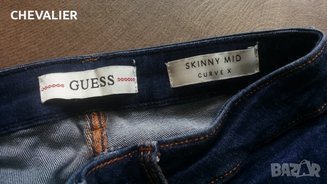 GUESS Skinny MID Curve X Stretch Womens Jeans Размер 26 дамски еластични дънки 3-67, снимка 10 - Дънки - 50449162