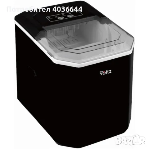 Ледогенератор Voltz, 100W~120W, 12кг./24ч., 1.3л., Черен или бял, снимка 2 - Други - 50247039