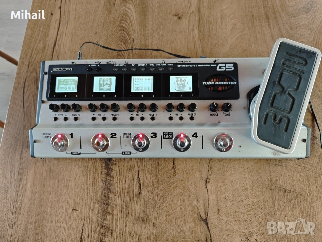 Zoom G5 Multi-Effects & Amp Simulator Pedal , снимка 7 - Китари - 53675776