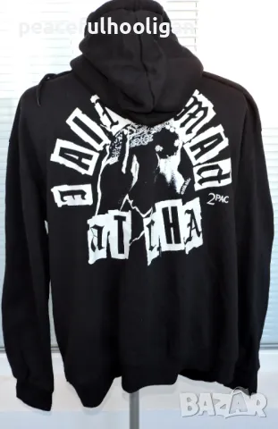 Tupac 2Pac I Ain't Mad At Cha Hoodie Pull&Bear -мъжки суичър с качулка с етикет размер XL , снимка 9 - Суичъри - 50411863