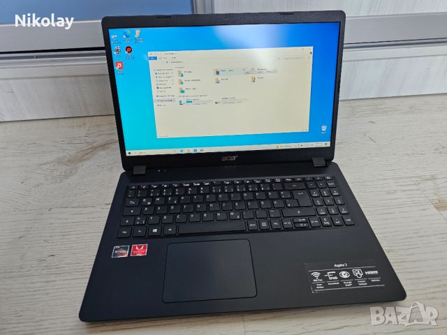 Acer Aspire 3 Ryzen 3 3200U, AMD Radeon Vega, 16GB DDR4, SSD 512GB, снимка 2 - Лаптопи за игри - 46366934