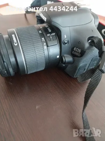 Предлагам тяло на Canon 600D EOS с Обектив Canon EFS 18-55mm, В комплект с оригинално зарядно, ориги, снимка 2 - Фотоапарати - 49815948