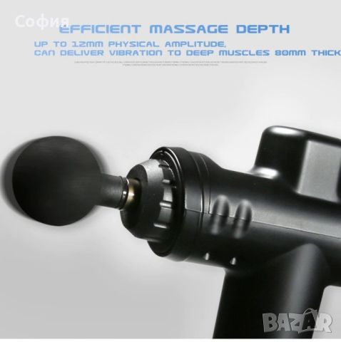 💥Безжичен вибрационен масажен пистолет с 6 степени на интензитет. , снимка 4 - Масажори - 45999307